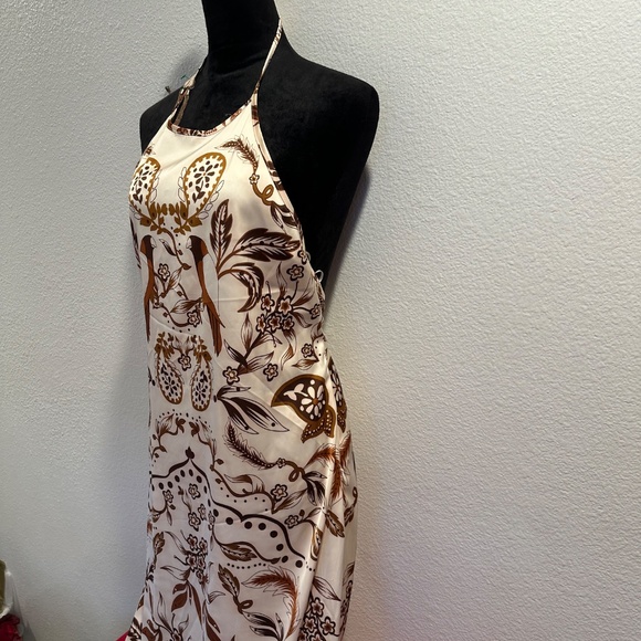 House Of Harllow 1960 Satin Tropical Maxi Dress. NWOT - Picture 6 of 8